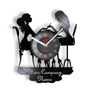 Vinyl Record Clocks: Personalized Spa Salon Vinyl Record Wall Clock