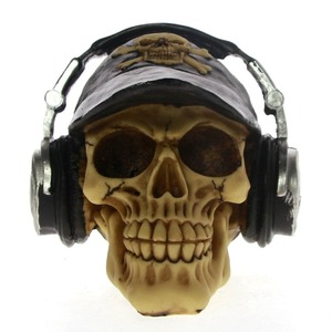 Rock Skull Head With Headphone
