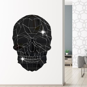Mirrors: Skull Diy Acrylic Mirror Stickers