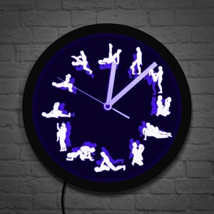 Sex Positions Led Wall Clock