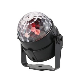 Led Stage Lighting Effect: 3w Rgb Led Crystal Magic Ball Dj Disco Ball Lumiere Sound Activated Stage