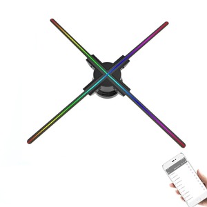 60cm 2k Hd 3d Hologram Projector Advertise Display Fan Wifi Led Float Sign Player Shop Party