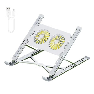 Laptop Stands: Aluminum Alloy Laptop Stand Foldable Holder Notebook Stand With Fan &type-c Line