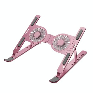 Pro Ambient Light Foldable Fan Cooling Laptop Aluminum Alloy Heightening Stand