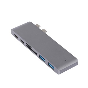 Goslash Picks Usb 3.0 Type-c Hub 6 Port Powered Adapter High Speed Splitter for Macbook Pro