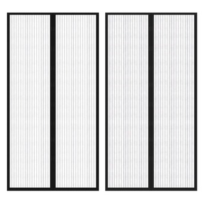Other Furniture Accessories: Insect Door Curtain 210 x 100 Cm 2 Pcs Magnet Black