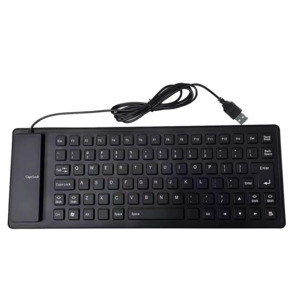 Flexible Waterproof Gaming Keyboard 85 Keys Usb Wired Foldable For Macbook