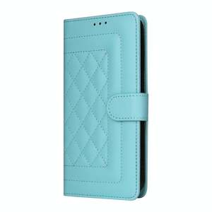 For Iphone 15 Diamond Lattice Leather Flip Phone Case