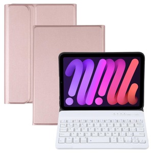 For Ipad Mini 6 Detachable Lambskin Texture Ultra-thin Tpu Bluetooth Keyboard Le&hellip;