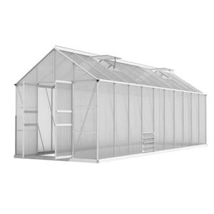 Green Houses: Greenhouse Aluminium Large Green House Garden Shed 6x2.4m