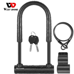 Cycling Accessories: U Shape Bicycle Steel Lock with 2 Keys