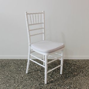 Products: White Chiavari Chair with Cushion - Got It Covered Wedding Events Hire Design