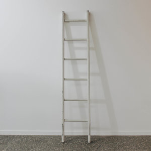 Vintage White Wooden Ladder