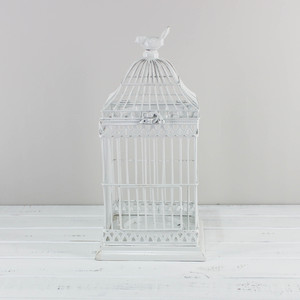 Products: White Bird Cage Lantern