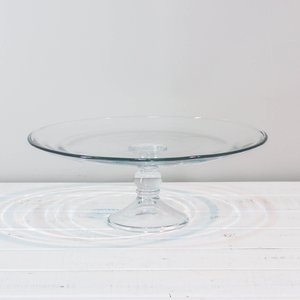 Cake Stand Clear Round - Got It Covered Wedding Events Hire Design