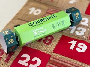 Products: Gourmate Pet Treat Co. Wild Wapiti Elk Steak Christmas Cracker