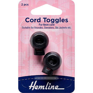 Sewing Assessories: Cord Toggles twin pack