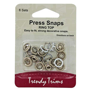 Fasteners: Press Snaps - Ring Top