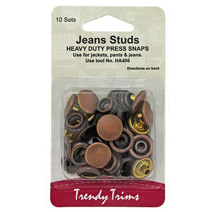 Buttons: Jean Studs - Heavy Duty Press Snaps