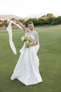 Long Silk Bridal Scarf