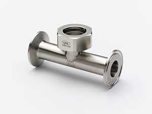 QualiTru TruStream7 Inspection Tee Tri-Clamp Port