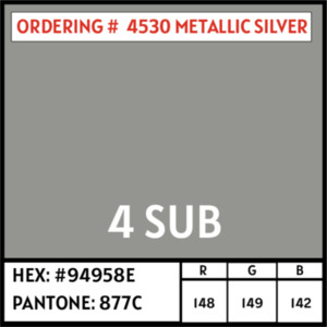 Products: 4530 Metallic Silver PU 5m Roll - hpm ltd: CLEARANCE
