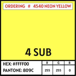 Products: 4540 Neon Yellow PU 5m Roll - hpm ltd: CLEARANCE