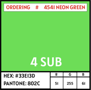 Products: 4541 Neon Green PU 5m Roll - hpm ltd: CLEARANCE