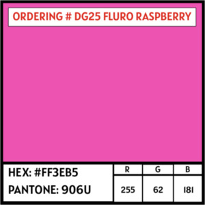 Products: DG-25 Fluro Raspberry PU 5m Roll - hpm ltd: CLEARANCE