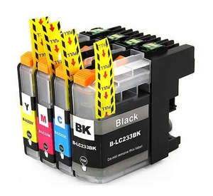 Printer Accessories Supplies: Cartridge compatible with Brother LC233 (Full Set)
