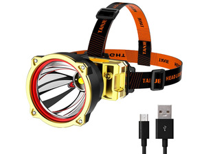 Sports: Rechargeable Head Torch Headlamp