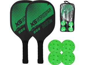 Sports: Pickleball Set with 4 Aerodynamic Balls