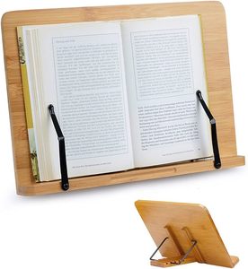 Home Decor: Foldable Wooden Book Holder Stand Reading Adjustable Bookstand