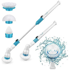Cleaning Bins: Cordless Scrubber Electric Cleaning Brush