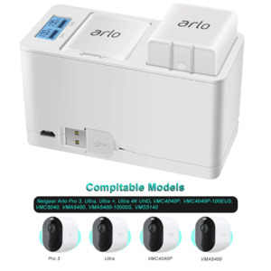 Security Locks Alarms: Replacement Arlo Battery Charger for Arlo Pro3 , Pro 4, Ultra, Ultra 2 Aftermarket