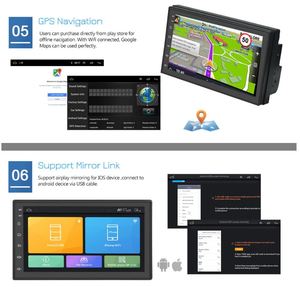 Car Stereos: 7inch Car Stereo Bluetooth Player with GPS