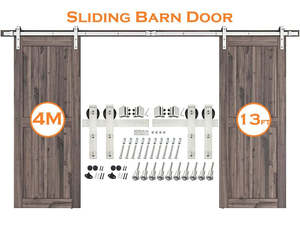 Barndoor Hardware: Barn door Hardware 4M Double Door