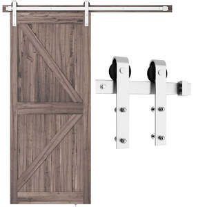 Barndoor Hardware: Barn door Hardware 1.85M Single Door