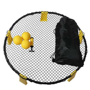 Outdoor Toys Trampolines: Centra Spike Ball Set Outdoor Game Garden Beach Net Mini Volleyball Sport Toys