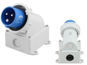 Products: Caravan Lead Connector Male White 16A IP67