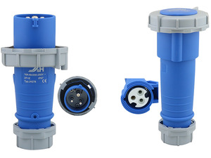 Caravan lead connector plug 16A IP67 Male + Female Combo