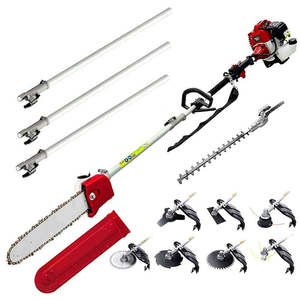 Lifestyle: High-Powered Brush Weed Cutter Saw Hedge Trimmer 10 in 1