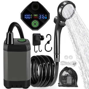 Portable Camping Shower – 6000mAh Rechargeable Camping Shower Pump with USB Ca&hellip;