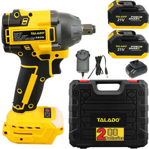 Cordless Electric Impact Wrench With 2 Battery