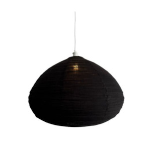 Clara Linen Light Shade Black 60cm