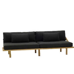 Outdoor Furniture: Heaphy Outdoor Sofa - Ebony