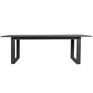 Outdoor Furniture: Kepler Outdoor Dining Table - Black