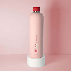 Driss Stainless Steel Drink Bottle Cherry + Blush