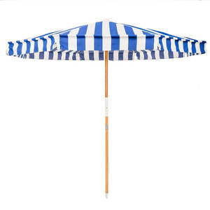 Homewares: Amalfi Beach Umbrella Crew Mediterranean Blue Stripe