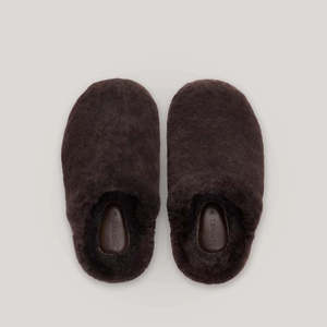 Hommey Sheepskin Slippers Chocolate - New!